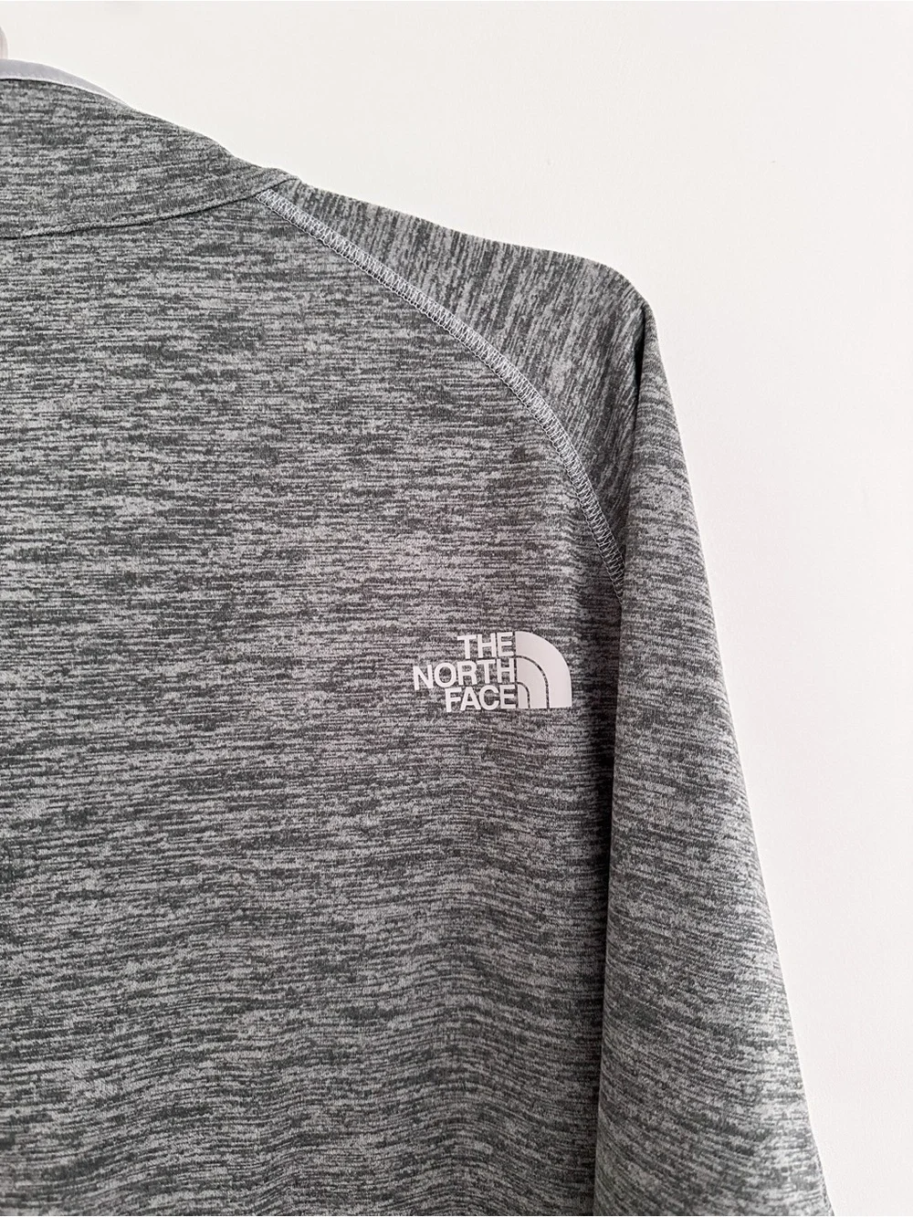 The North Face Fleece Jacket Canyonlands Full Zip Heathered Gray Men's Size L